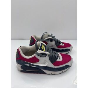Nike Air Max 90 Raspberry Red White Silver Sneakers 325213-606 Womens 9.5